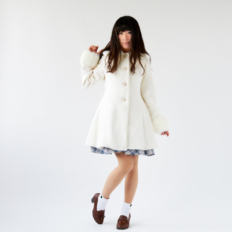 極美品★現行24AWモデル★Lisière★CHECK W COAT★ LIZ LISA Lace Trim A-Line Coat: LIZ LISA - Tokyo Otaku Mode