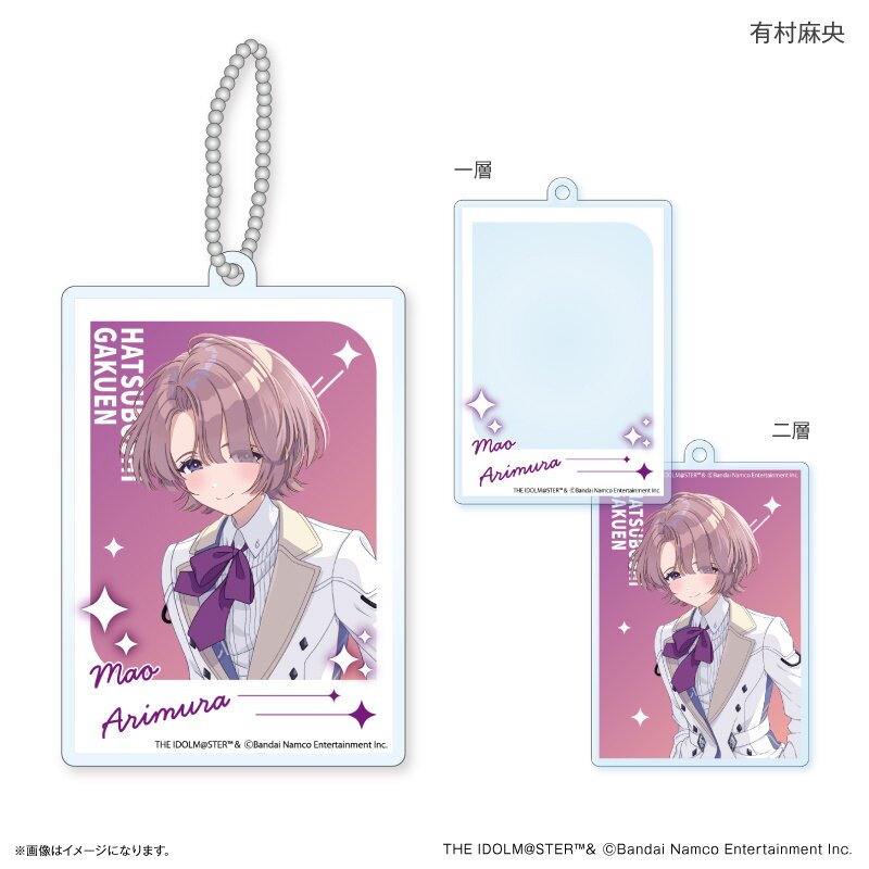 Gakuen Idolm@ster Double-Layered Acrylic Keychain: Culture
