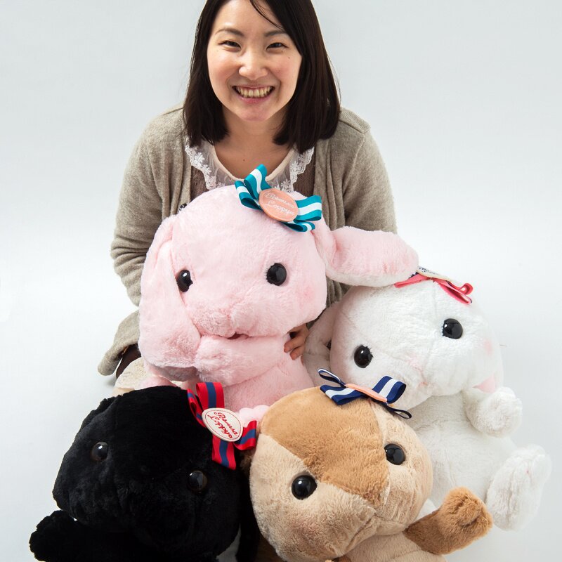 Pote Usa Loppy Ribbon Rabbit Plush Collection (Big) - Tokyo Otaku