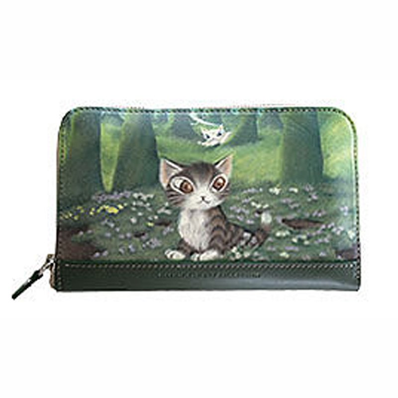 Wachifield Dayan the Cat Mori no Sasaki Zip-Around Wallet