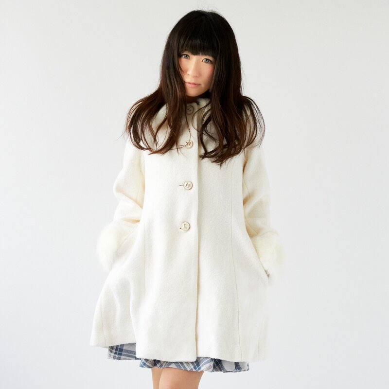 LIZ LISA Lace Trim A-Line Coat