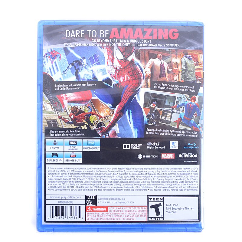  The Amazing Spider-Man 2 - PlayStation 4 : Activision