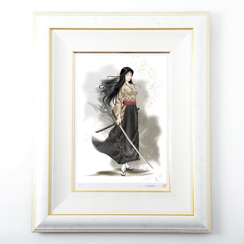 トップス Kashiko ink Painting Top Senko Takahashi Limited Edition Signed Art Print