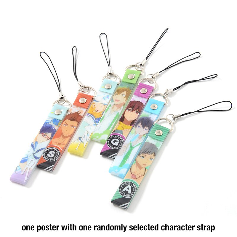 Free! Kuji B2 Half Poster & Strap Set (Nagisa Hazuki