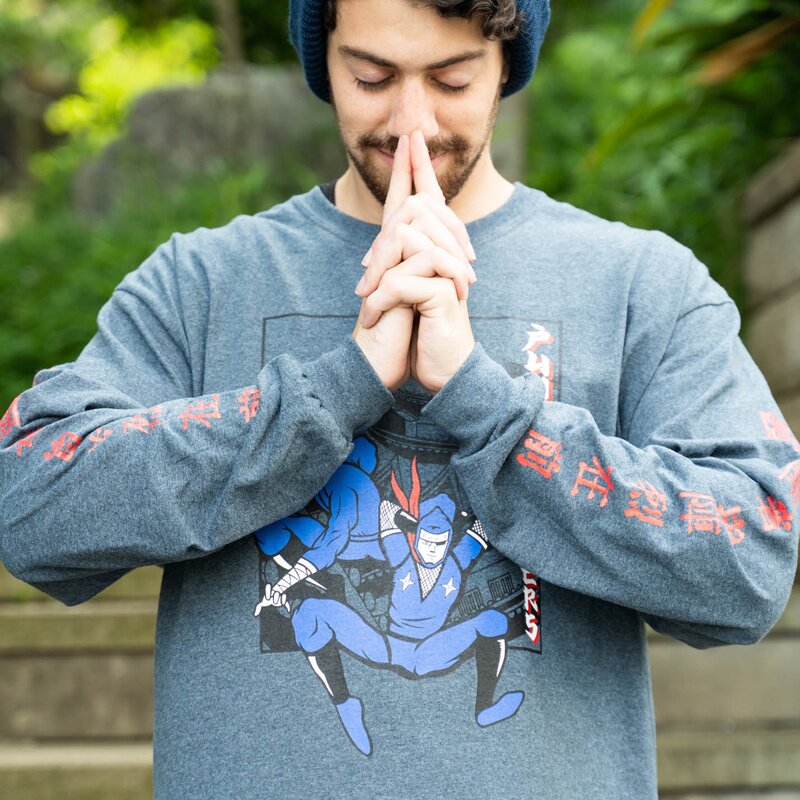 PDS x Kinnikuman] The Ninja & Aitsu Heather Black Long