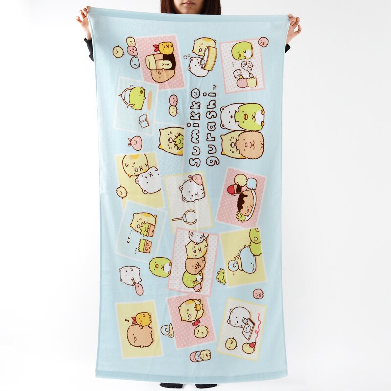 JAPAN Sumikko Gurashi Shirokumo Wht Loop Towel Face Hand Towel