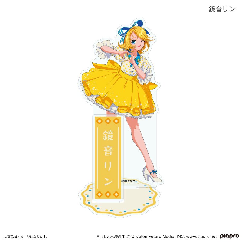 HATSUNE MIKU Summer Party 鏡音リン スタンド Hatsune Miku + Piapro Characters Showa Idol Acrylic Stand Kagamine