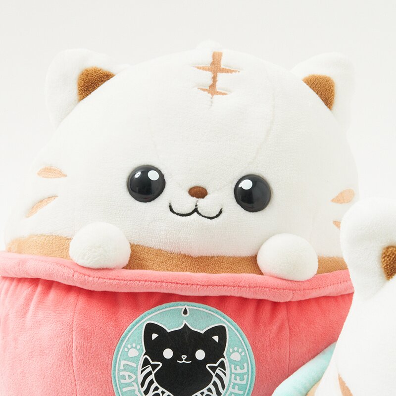 latte kitten coffee plush