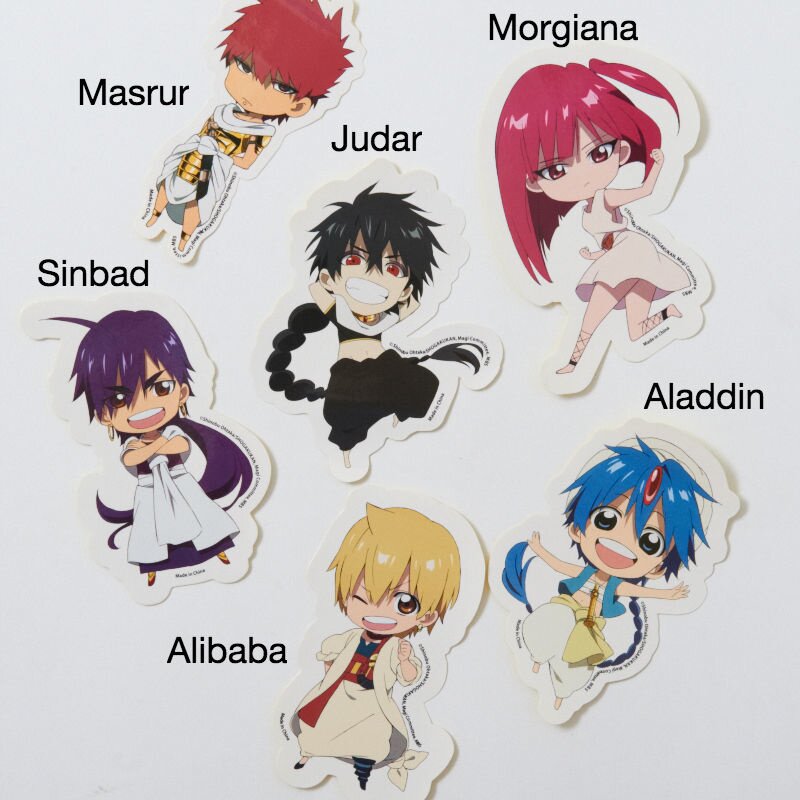 Magi Chibi Character Stickers