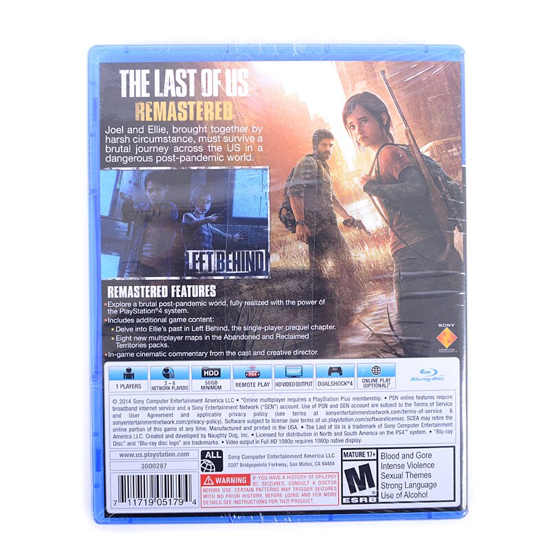  The Last of Us Remastered - PlayStation 4 : Sony