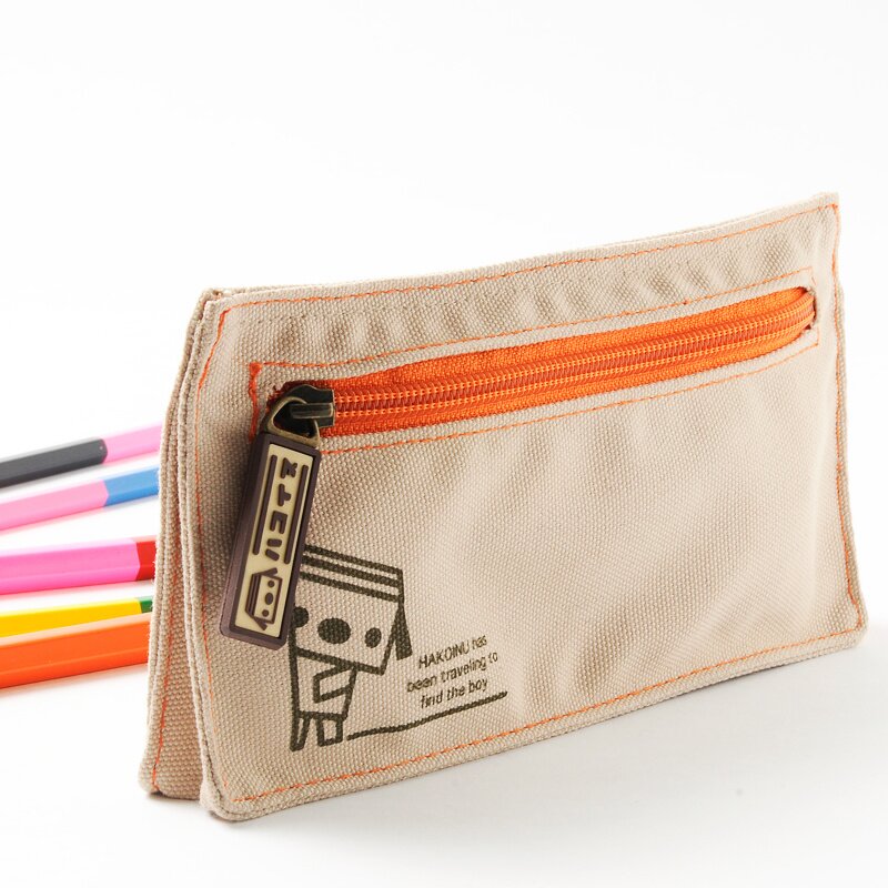 Tom Leather Pencil Case - Zippered Pen Pouch for School, Work