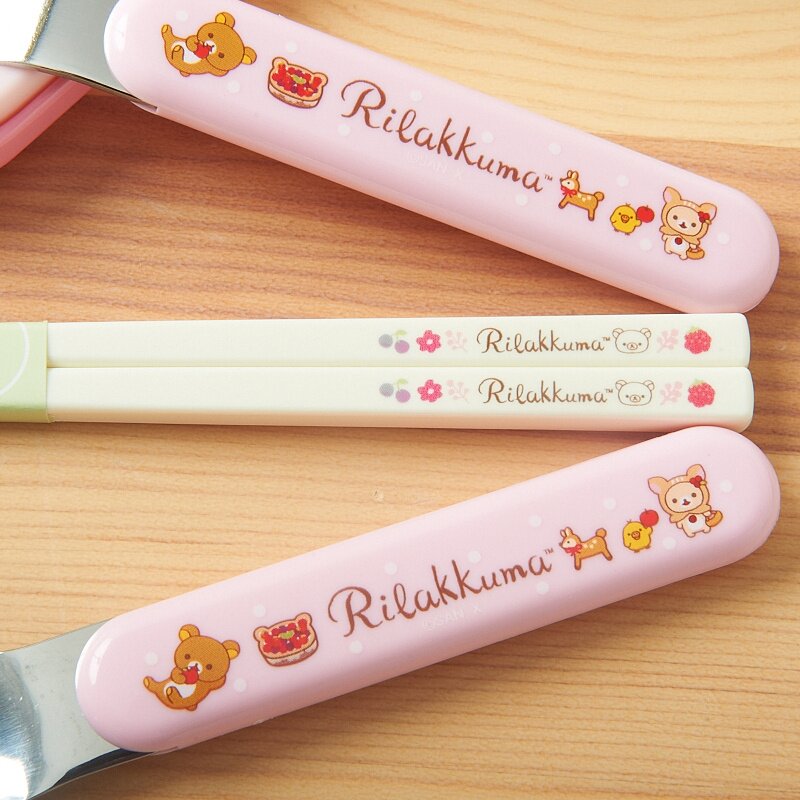Rilakkuma Trio Utensil Set (Happy Natural Time): San-X - Tokyo