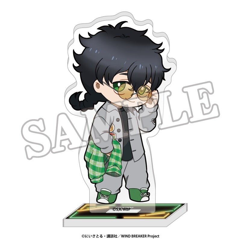 Wind Breaker Acrylic Stand Mini Character Street Ver