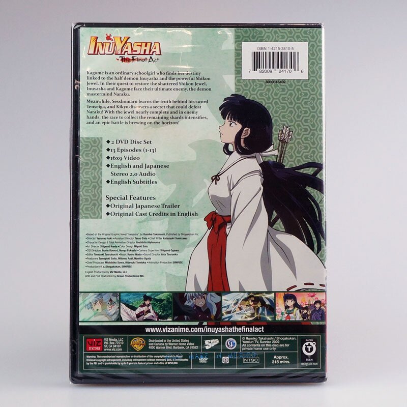 DVD Anime InuYasha: Kanketsu-hen (The Final Act) + 4 Movie w