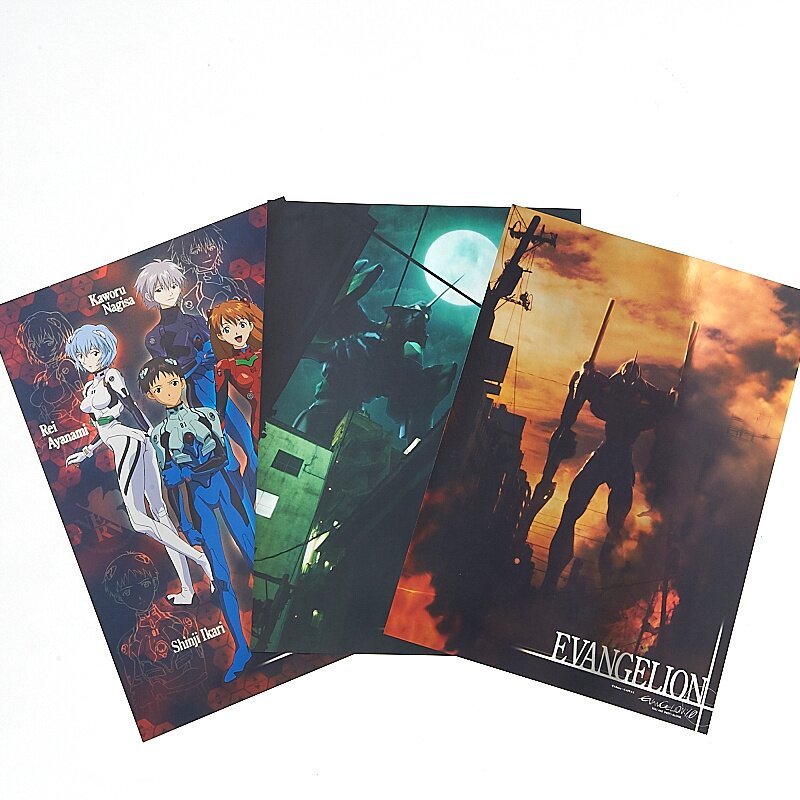 新作 Evangelion of Rebuiled mini set sheets 3 poster metal size ポスター