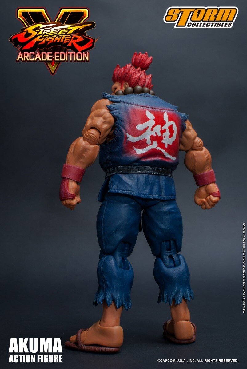  Storm Collectibles Street Fighter V: Arcade Edition Akuma  (Nostalgic Costume) 1/12 Action Figure, SG_B07G9NCW2S_US : Toys & Games