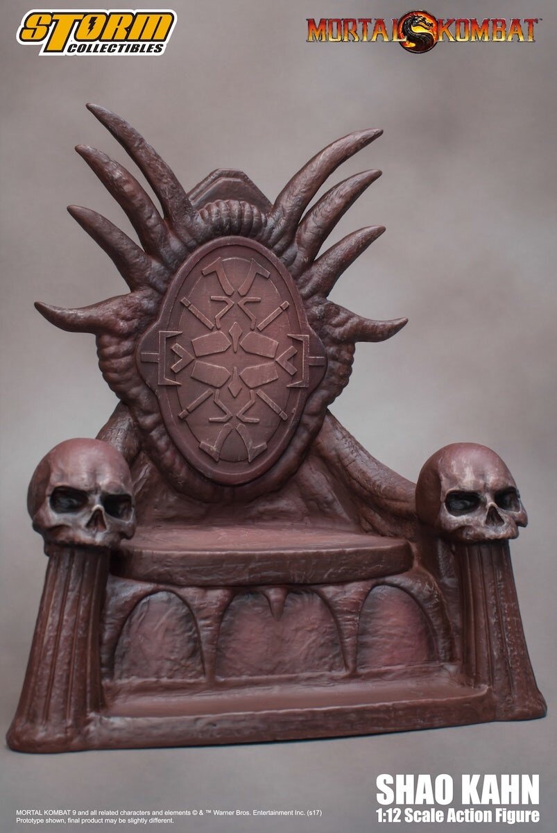 Fan Art Shao Kahn on Throne - MK - Statue