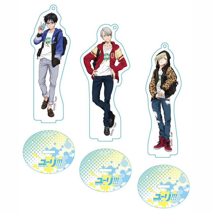 ユーリ!!! on ICE　アクキー　アクスタ ユーリ!!! on ICE もじもじっこアクリルキーホルダー発売決定