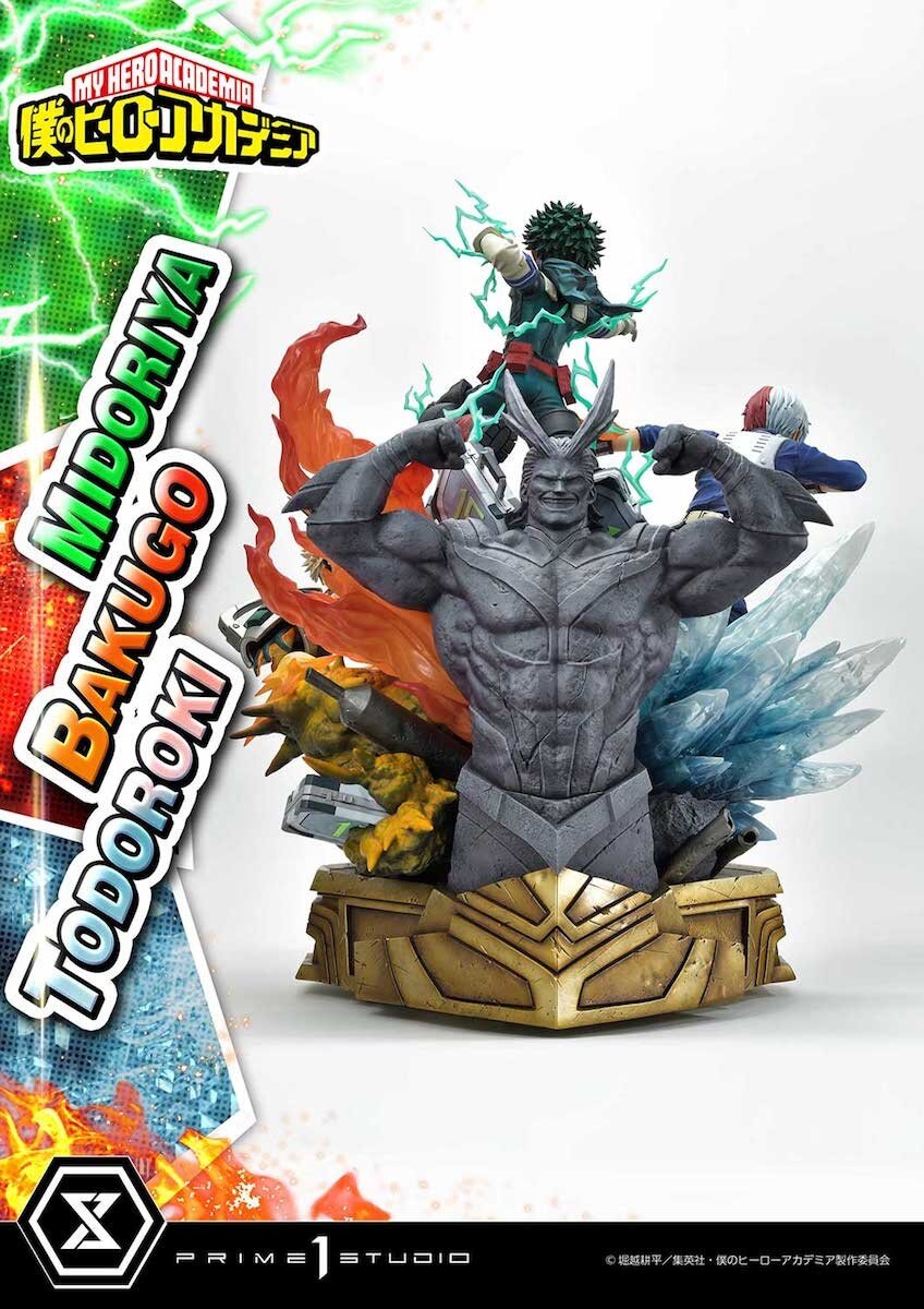 Ultimate Premium Masterline My Hero Academia Izuku Midoriya & Katsuki Bakugo  & Shoto Todoroki: Deluxe Edition 1/4 Scale Statue - Tokyo Otaku Mode (TOM)