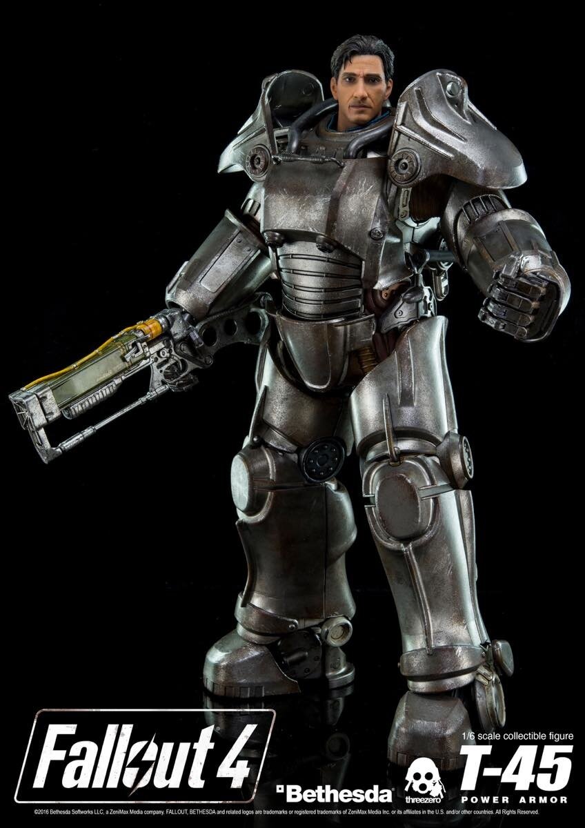 Fallout 4 T 45 Power Armor 16 Scale Figure Threezero Tokyo Otaku Mode Tom