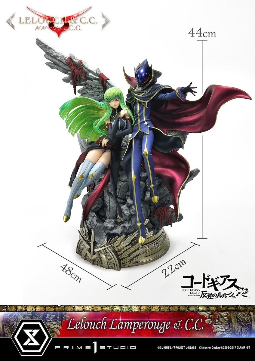 Prime 1 Studio Concept Masterline Code Geass: Lelouch of The Rebellion R2  C.C. x Lelouch Lamperouge CMCGR-03 1/6 Scale Statue