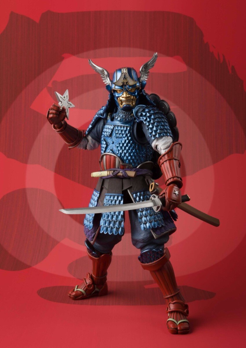 Marvel Samurai Captain America Action Figure Tamashii