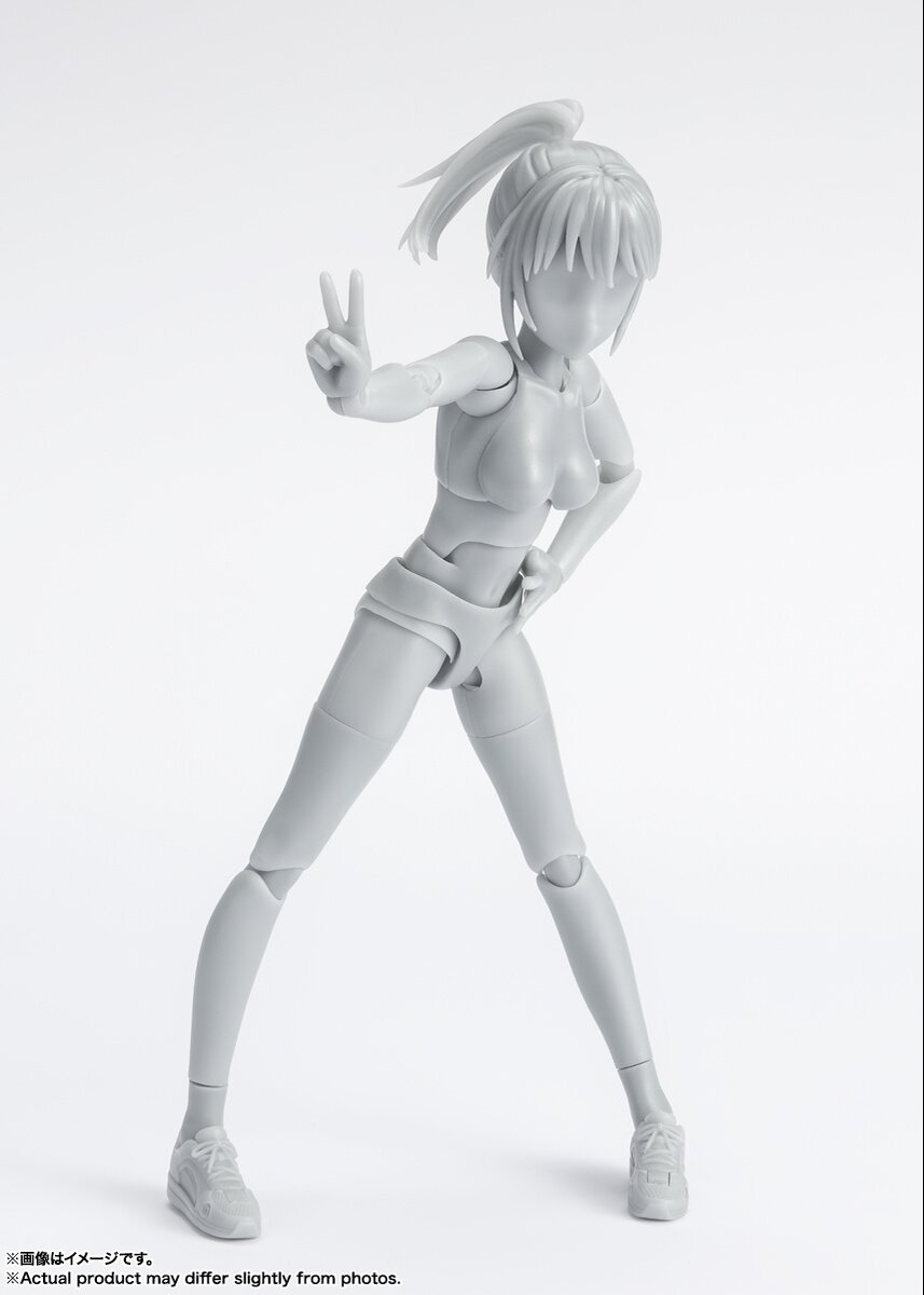 S.H. Figuarts Female Body-Chan Action Figure - DX Gray Ver