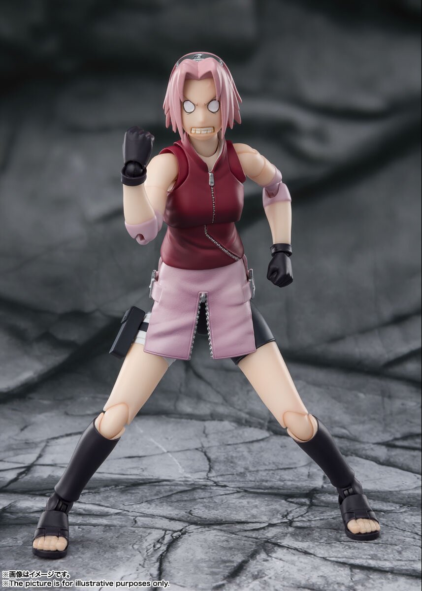 Bandai S.H.Figuarts Naruto Shippuden Sakura Haruno (Inheritor of Tsunade's  Indominable Will) 5.3-in Action Figure