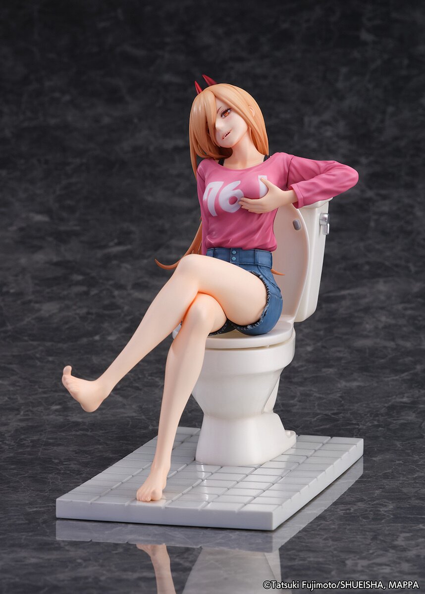 New Chainsaw Man TV Anime Figure Recreates Power's Dominant Toilet