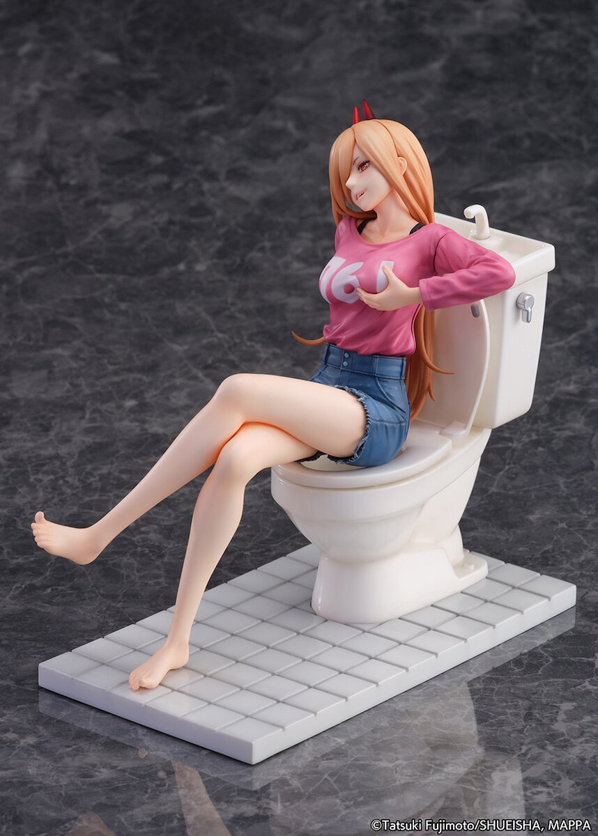 New Chainsaw Man TV Anime Figure Recreates Power's Dominant Toilet