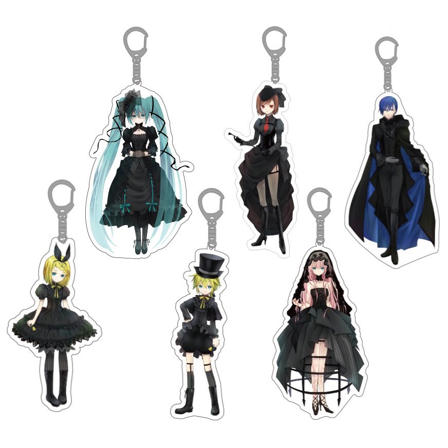 初音ミク × KAMIJO ヴァンパイア・フェス アクリルキーホルダー Sang Hatsune Miku Vampire Fest Acrylic Keychain Charm Collection