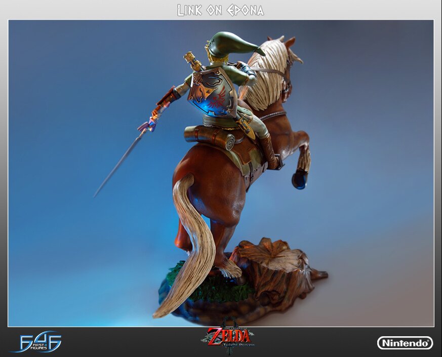 twilight link on epona statue first 4 figures