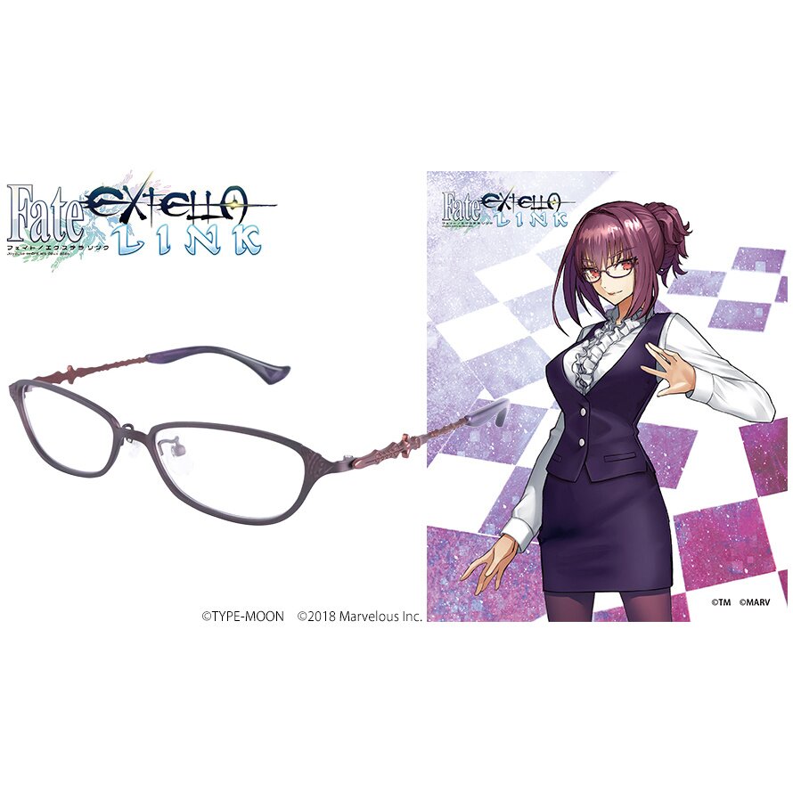 Fate/Extella Link Scathach Model Collaboration Glasses (Clear