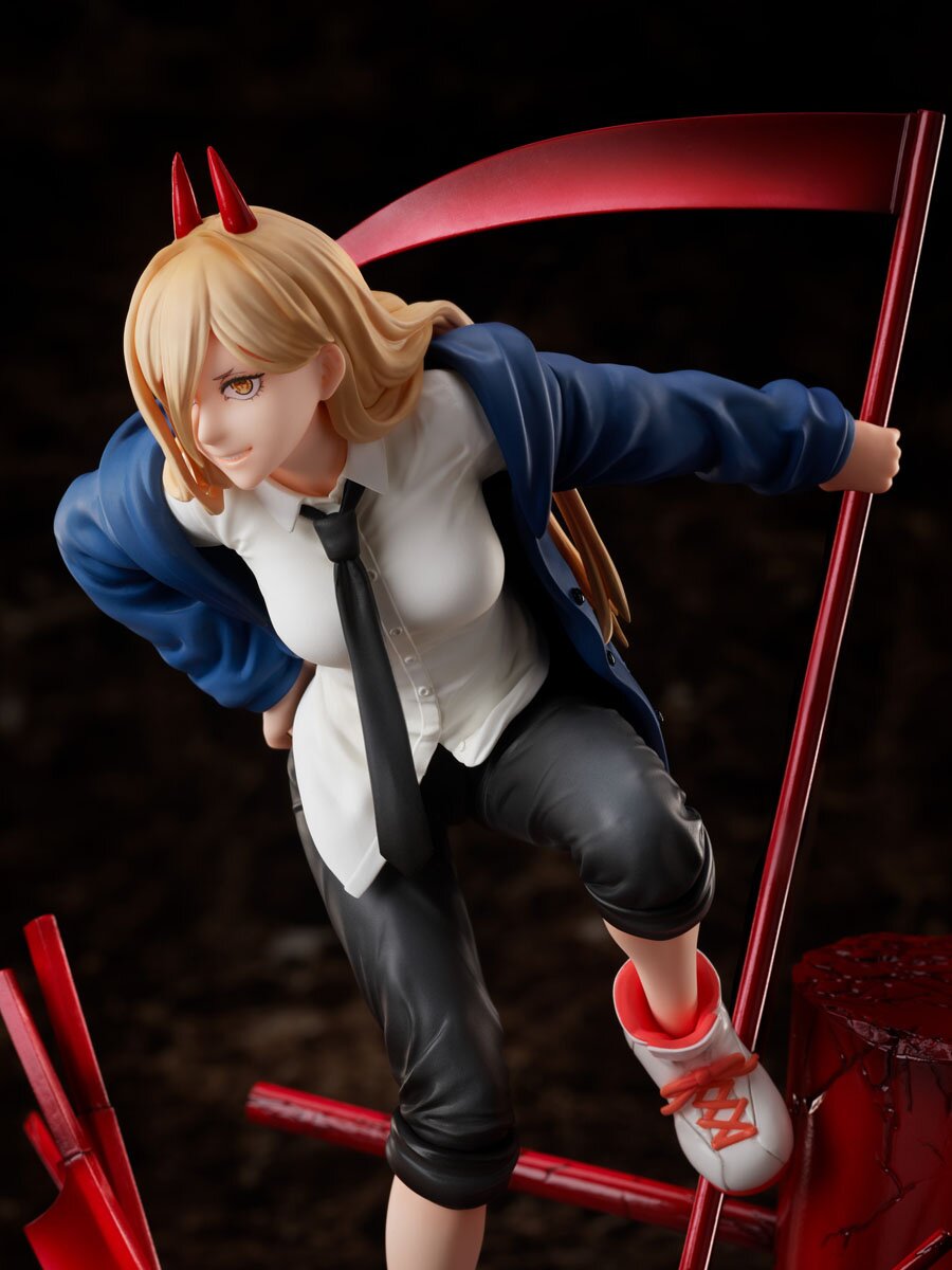 21CM Japan Hot Anime Chainsaw Man Power Figure PVC Cool Devil Horns Hu –  K-Minded