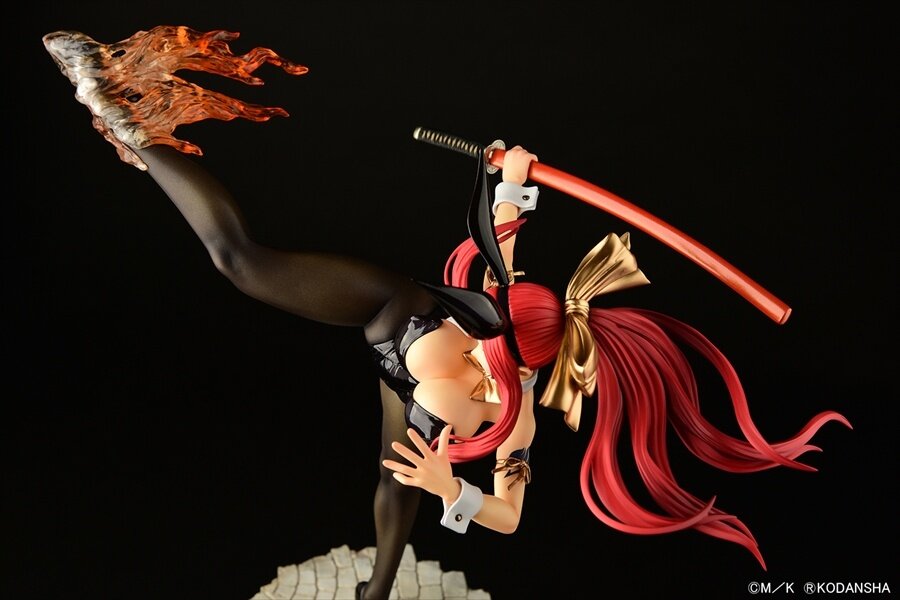 Fairy Tail Erza Scarlet: High Kick Black Bunny Ver. 1/6
