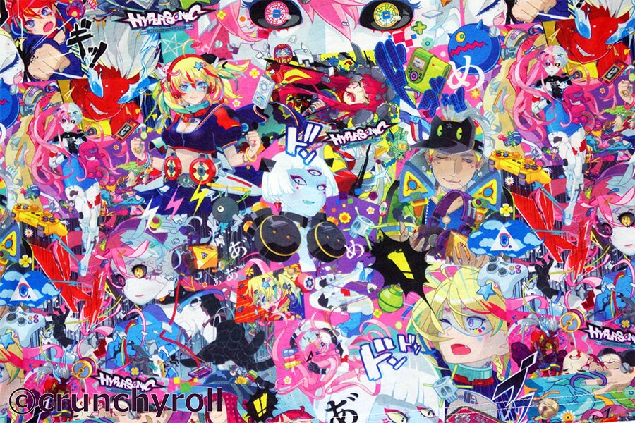 Crunchyroll x galaxxxy Presents Hypersonic Music Club T-Shirt