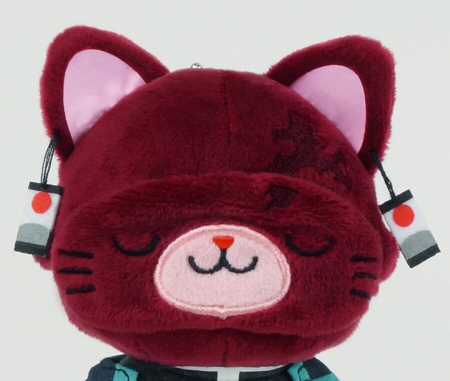 cat plush keychain