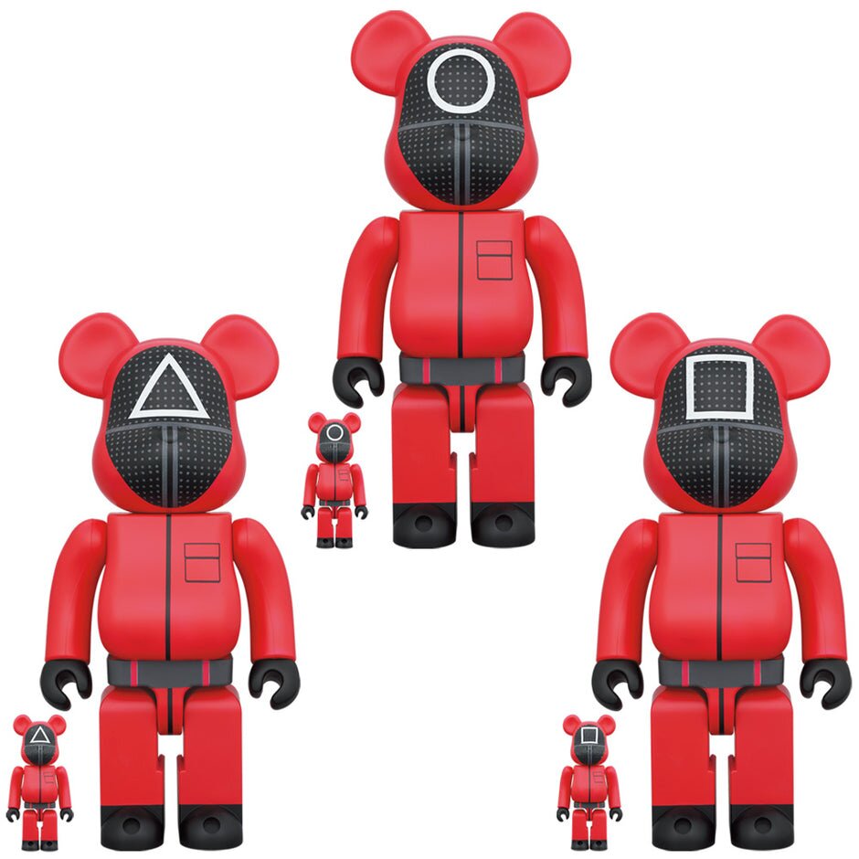 BE＠RBRICK Squid Game Guard ○/△/□ 100% u0026 400%