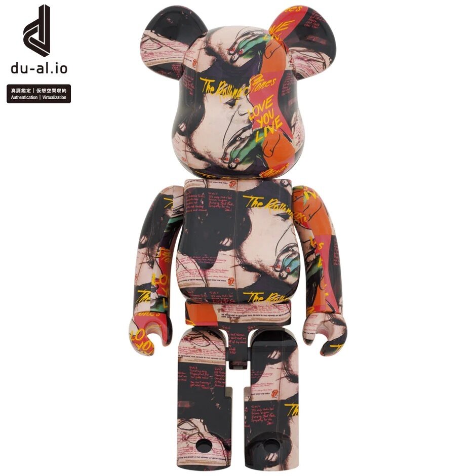 BE＠RBRICK Andy Warhol x The Rolling Stones Love You Live 1000