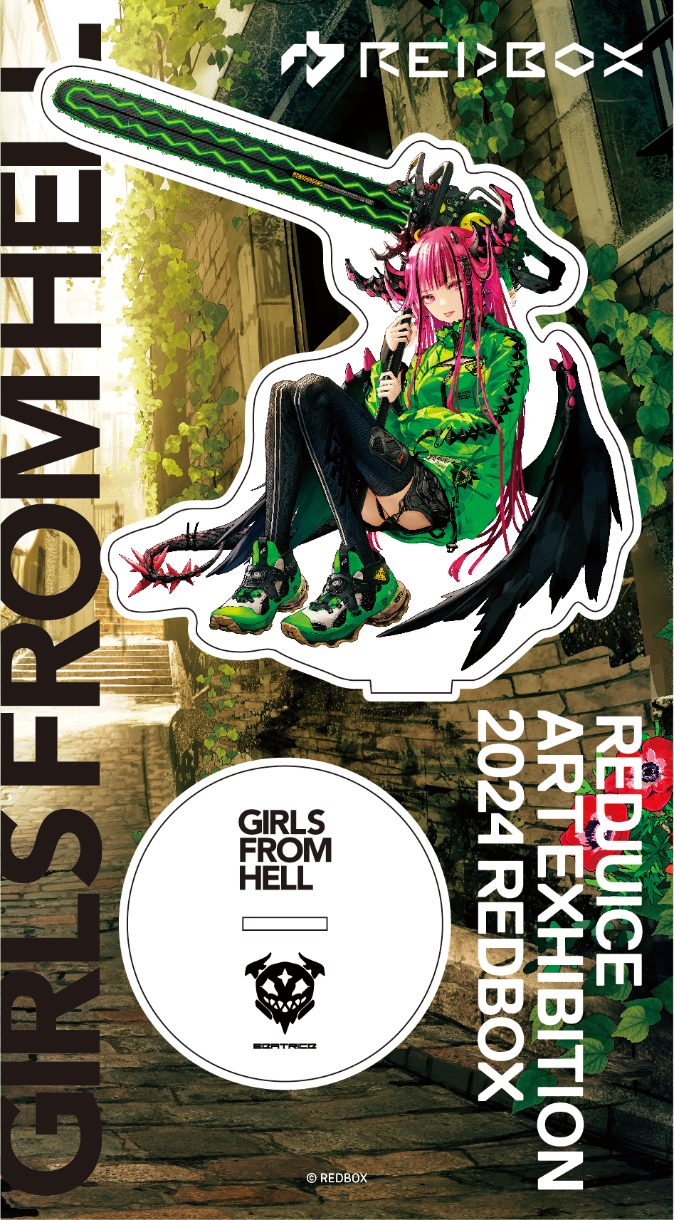 Girls from Hell Big Acrylic Figure Beatrice: redjuice 82% OFF