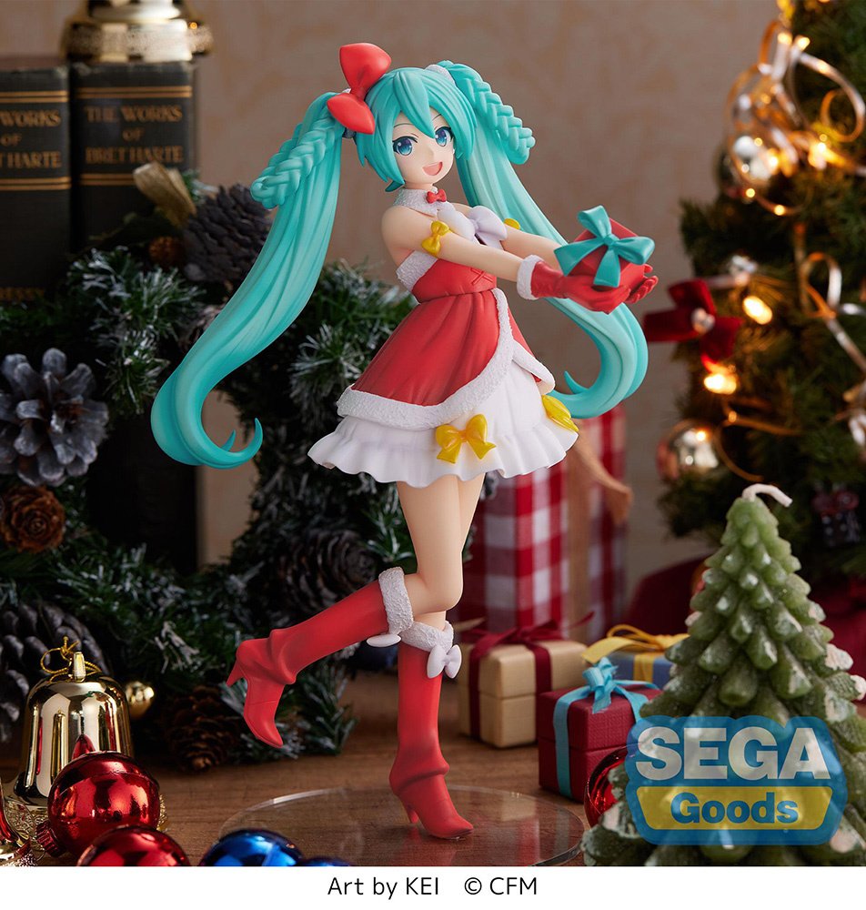 Christmas Hatsune Miku red PVC figure figures doll dolls toy anime new 