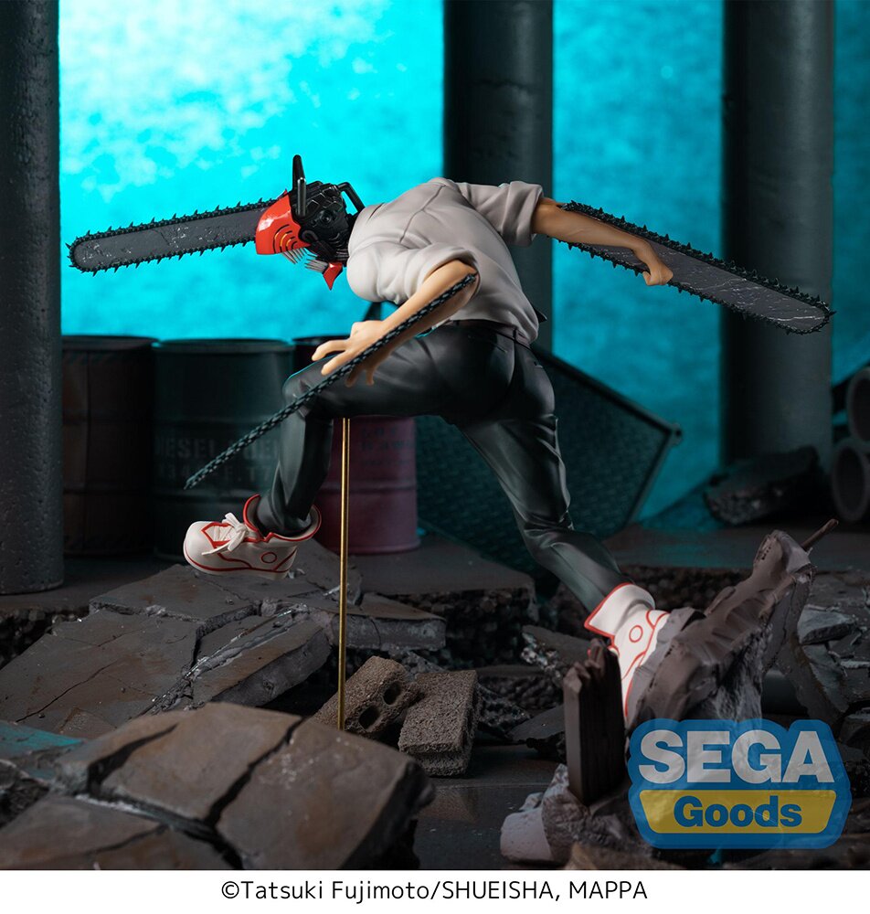  Sega Chainsaw Man Luminasta Power Figure : Video Games