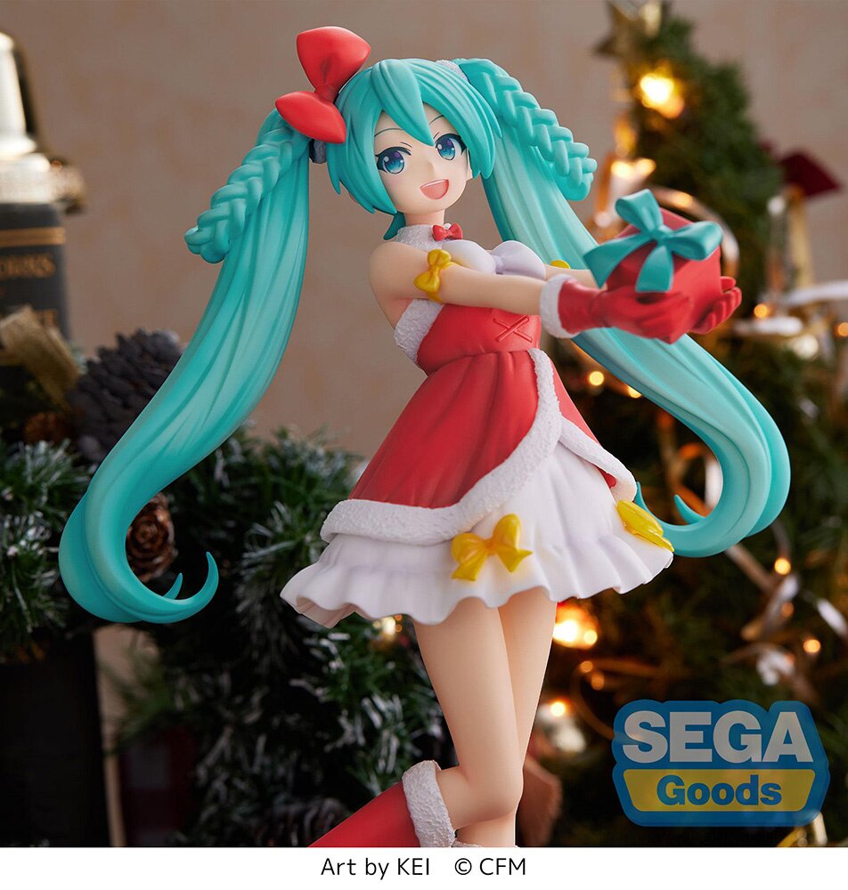 Christmas Hatsune Miku Anime Figure Pvc Model Doll Toys Kawaii Action  Figures Miku Game Station Collection Deco For Kids Gifts 22cmwith box |  PGMall