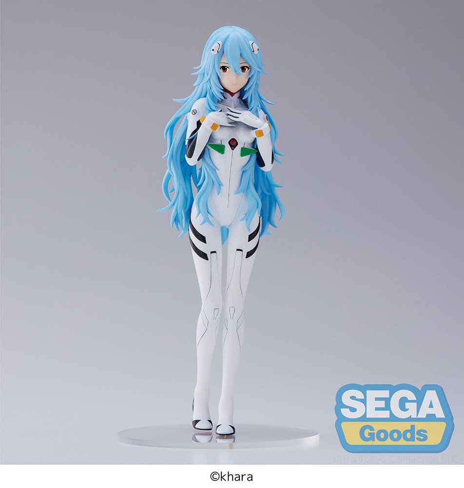 Evangelion: 3.0+1.0 Thrice Upon a Time Rei Ayanami: Long Hair Ver. Super  Premium Figure