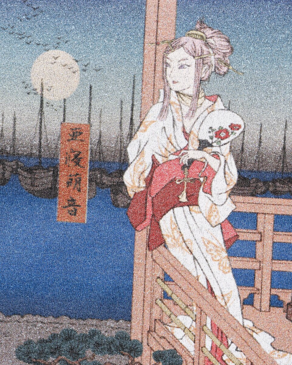 Eureka Seven x Ungreeper Anemone & Dominic Black T-Shirt - Tokyo