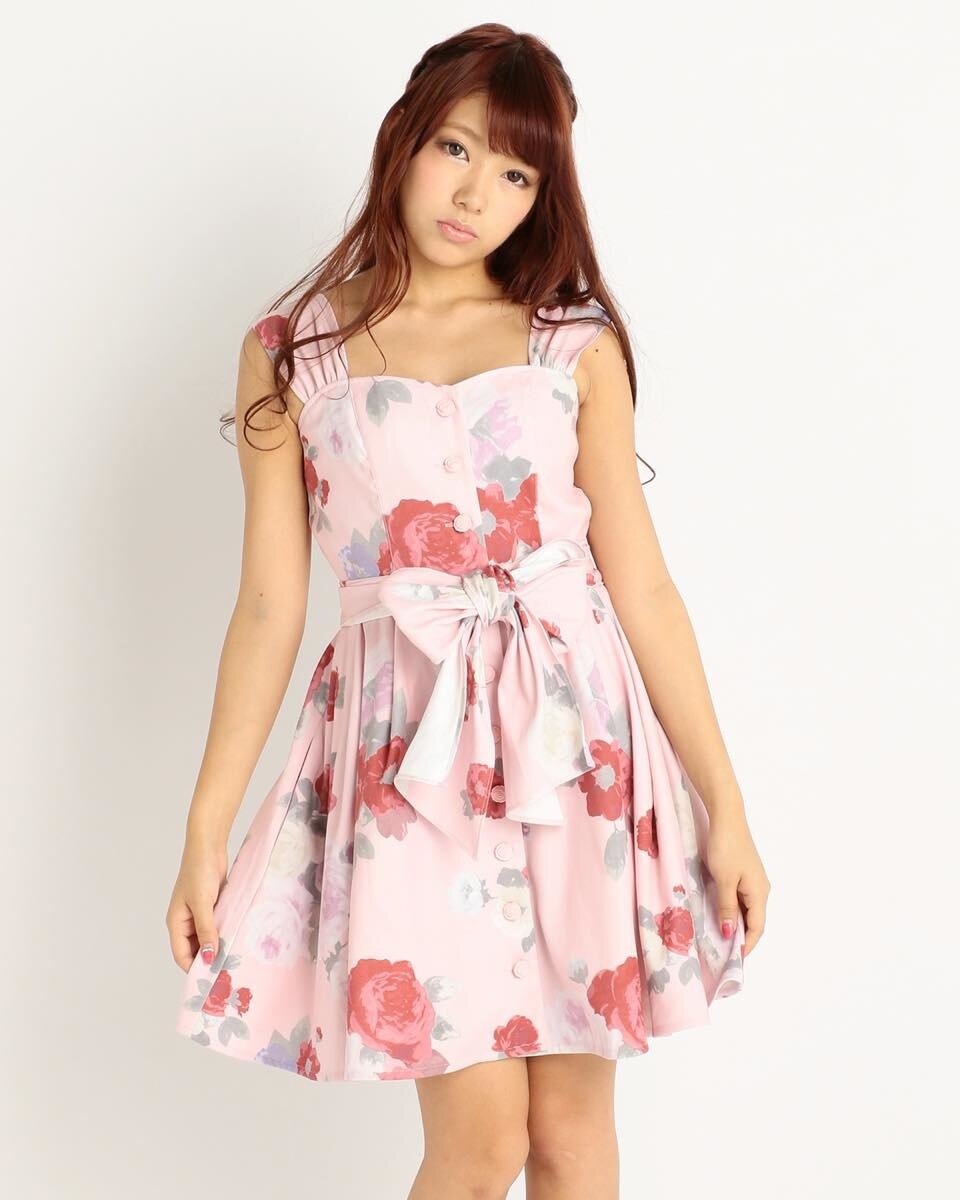 liz lisa brown dress