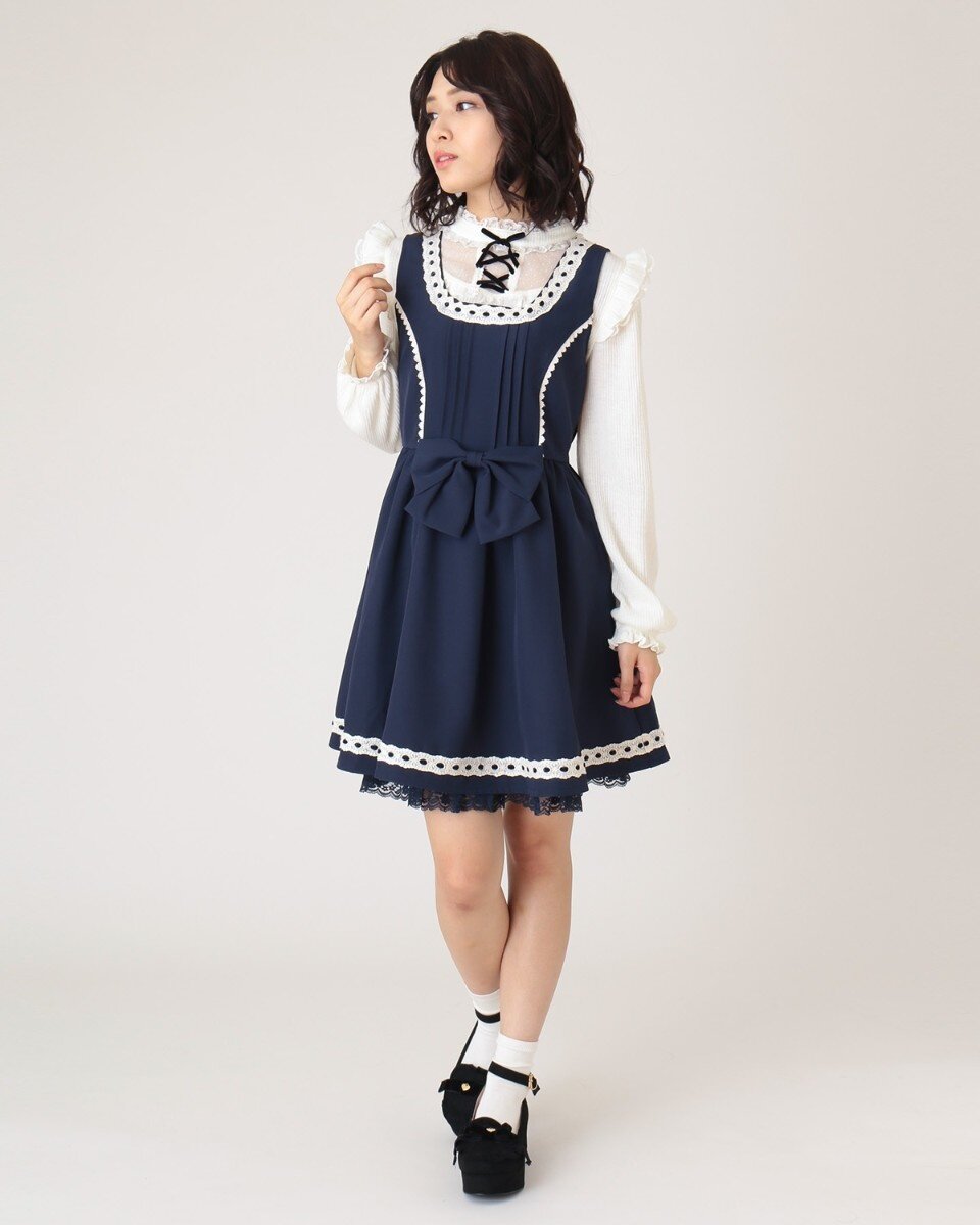 LIZ LISA Lace Ribbon Jumper Skirt: LIZ LISA - Tokyo Otaku Mode (TOM)