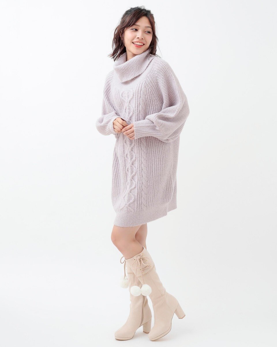 LIZ LISA Brushed Yarn Big Silhouette Knit Dress: LIZ LISA - Tokyo Otaku ...