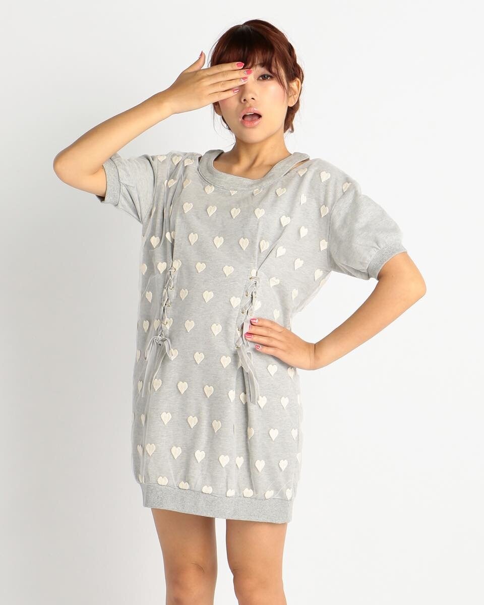 LIZ LISA Cozy Heart Pattern Dress Tokyo Otaku Mode (TOM)