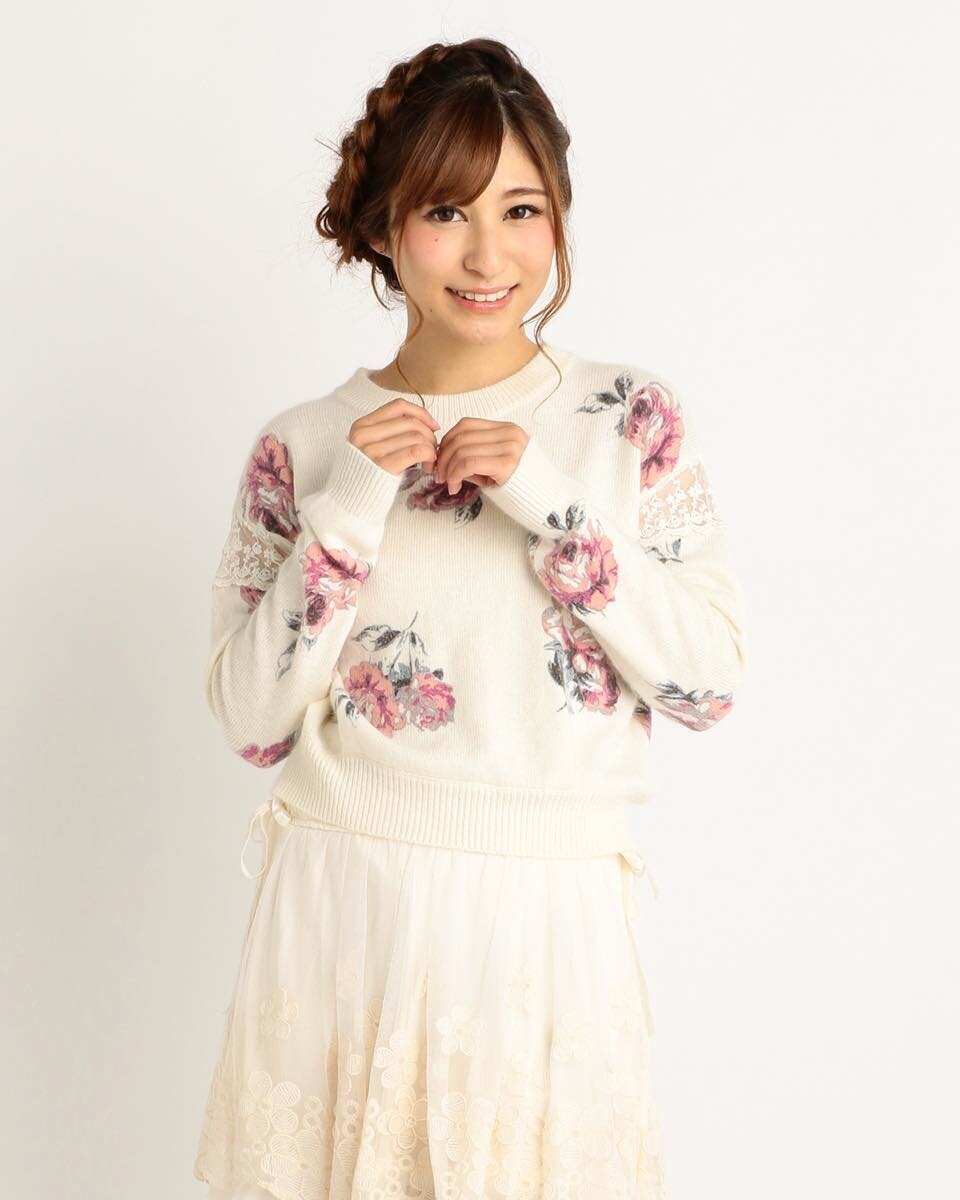 Liz Lisa Organza sale Flower Sweater